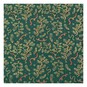 Green Traditional Holly Cotton Fabric by the Metre image number 2