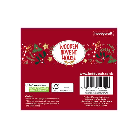 Wooden Advent House image number 6