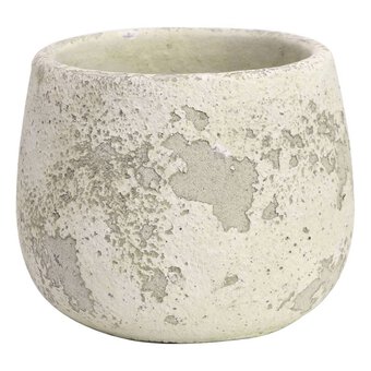 Rustic Bowl Cement Flower Pot 15cm