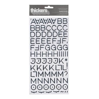 Hardcover Foil Letter Thickers Stickers 198 Pieces