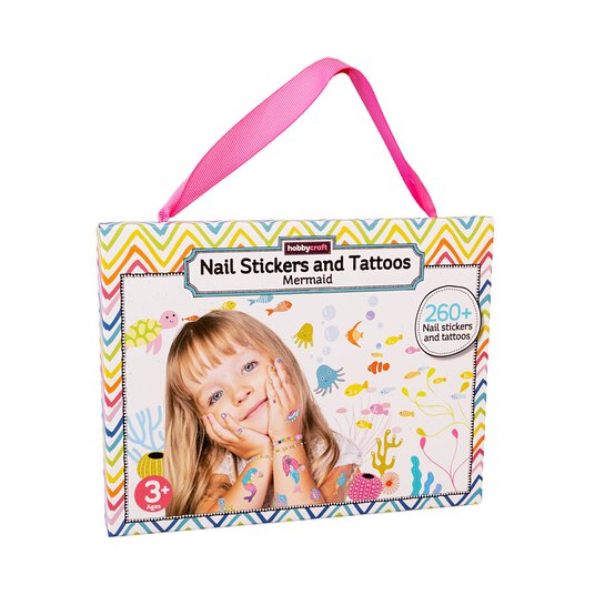 Mermaids Nail Stickers and Tattoos Kit image number 1