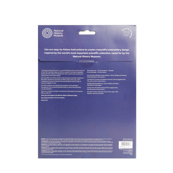Natural History Museum Siskins Embroidery Kit 8 Inches image number 4