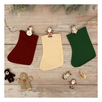 Assorted Advent Pegs 24 Pack