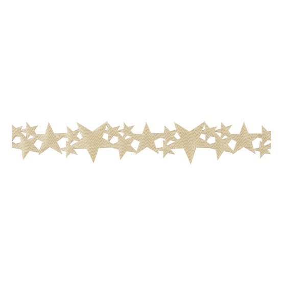 Metallic Star Trim 35mm x 3m image number 2