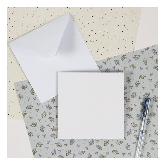 Anita’s White Cards  13.5cm x 13.5cm 50 Pack image number 2