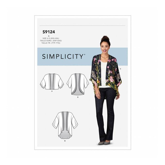 Simplicity Women’s Jacket Sewing Pattern S9124 (XXS-XXL) image number 1