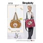 Simplicity Tote and Shoulder Bag Sewing Pattern 8709 image number 1