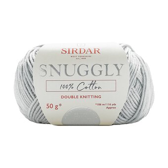 Sirdar Light Grey Snuggly 100% Cotton DK 50g 