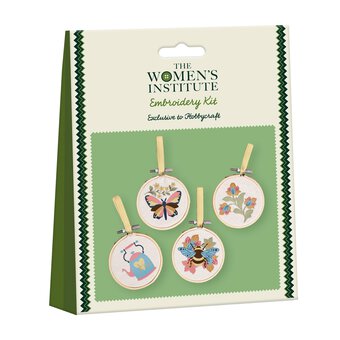 WI Garden Embroidery Hoop Kit 4 Pack