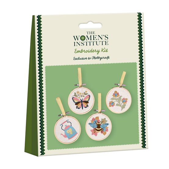 WI Garden Embroidery Hoop Kit 4 Pack image number 1