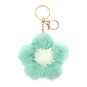 Green Pom Pom Flower Keyring image number 1