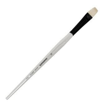 Daler-Rowney Long Handle Bristle Bright Graduate Brush Size 10 White