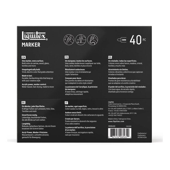 Liquitex Expression Markers 2mm 40 Pack image number 6