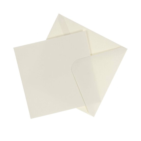 Ivory Cards 4 x 4 Inches 50 Pack image number 1