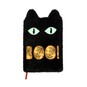 Fluffy Black Cat Halloween Notebook A5 image number 3