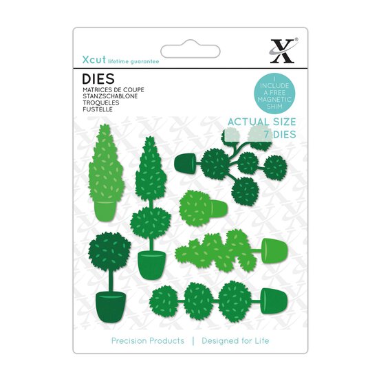 Xcut Topiary Cutting Die Set 7 Pieces image number 1