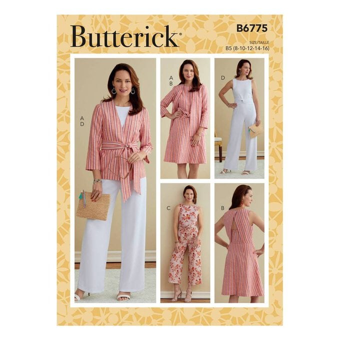 Butterick Dress and Jumpsuit Sewing Pattern B6775 (6-14) image number 1