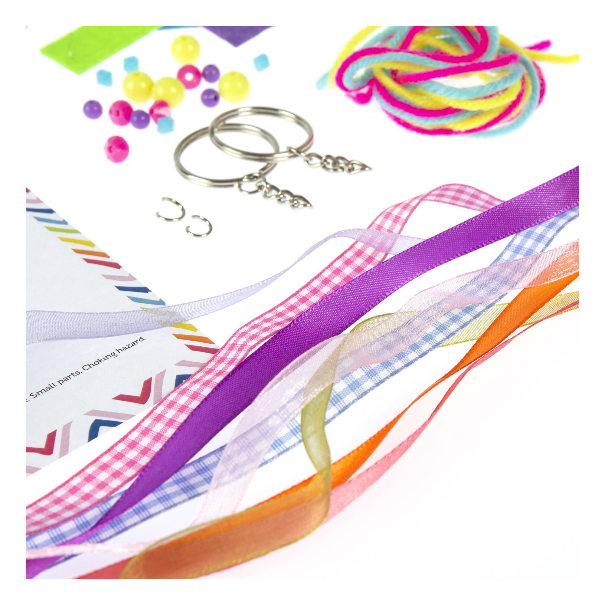 Make Your Own Rainbow Felt Keyrings 2 Pack Hobbycraft