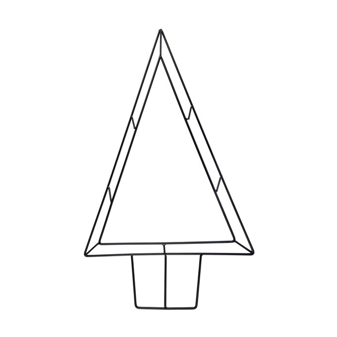 Black Layered Metal Tree Wreath Base 44cm Hobbycraft