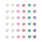 Multicolour Heart Gem Stickers 8mm 36 Pack image number 1