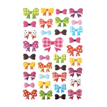 Ribbon Bow Puffy Stickers