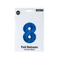 Extra Large Blue Foil Number 8 Balloon image number 3
