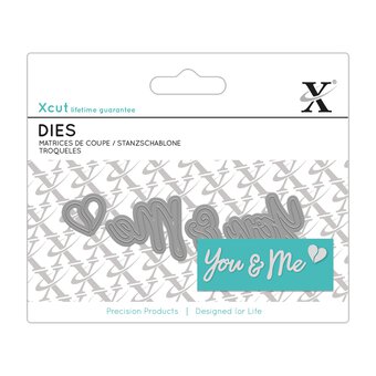 Xcut You & Me Mini Die Set 4 Pieces