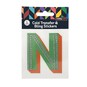 Cold Transfer and Bling Letter N Sticker Set image number 1