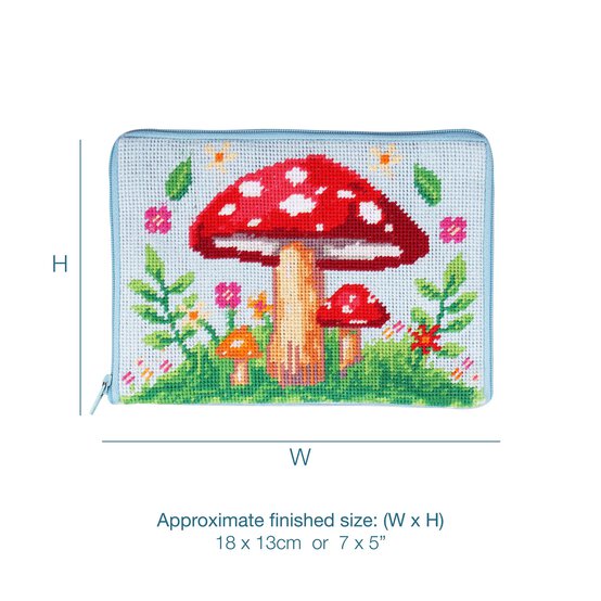 Trimits Half Stitch Toadstool Makeup Case Kit image number 6