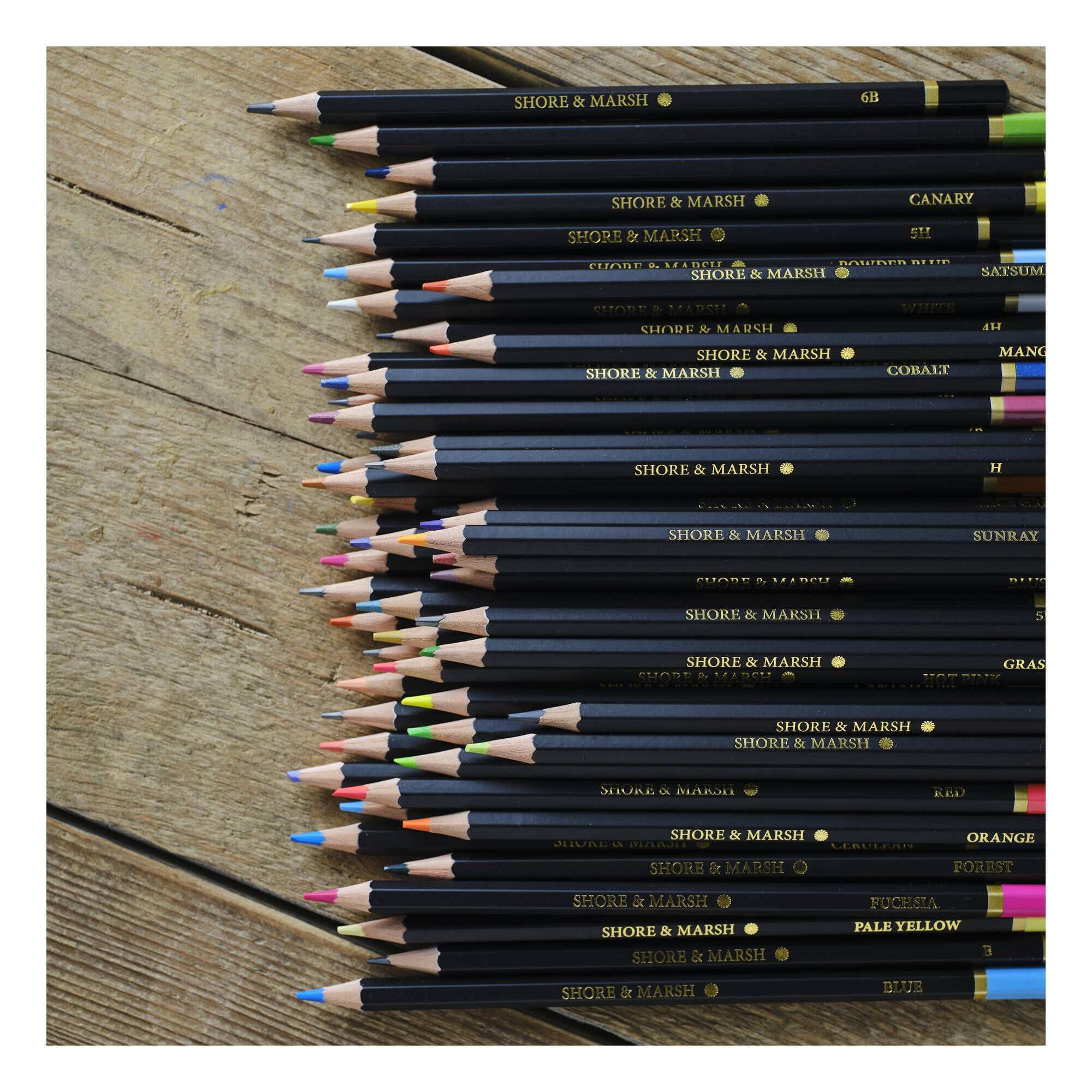 Shore & Marsh Assorted Colouring Pencils 36 Pack Hobbycraft