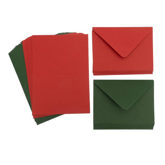 Red and Green Cards A6 50 Pack image number 3