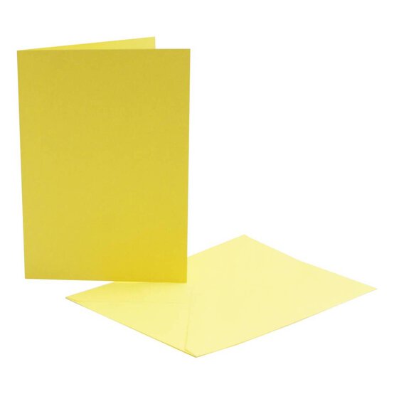 Yellow Cards  A6 6 Pack image number 1