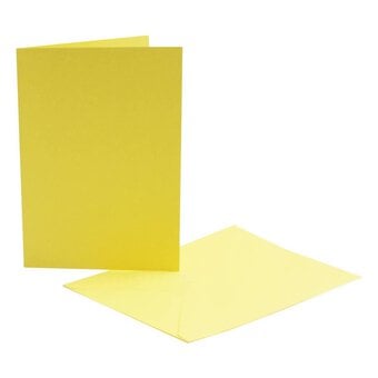 Yellow Cards and Envelopes A6 6 Pack