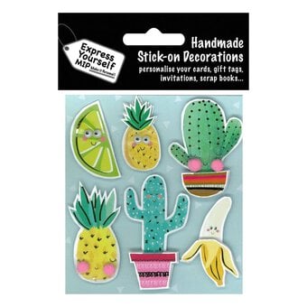 Express Yourself Fruit and Cacti Card Toppers 6 Pieces