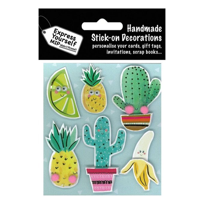 Express Yourself Fruit and Cacti Card Toppers 6 Pieces image number 1