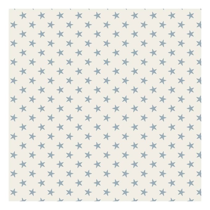Light Blue Tiny Star Cotton Fabric by the Metre image number 1