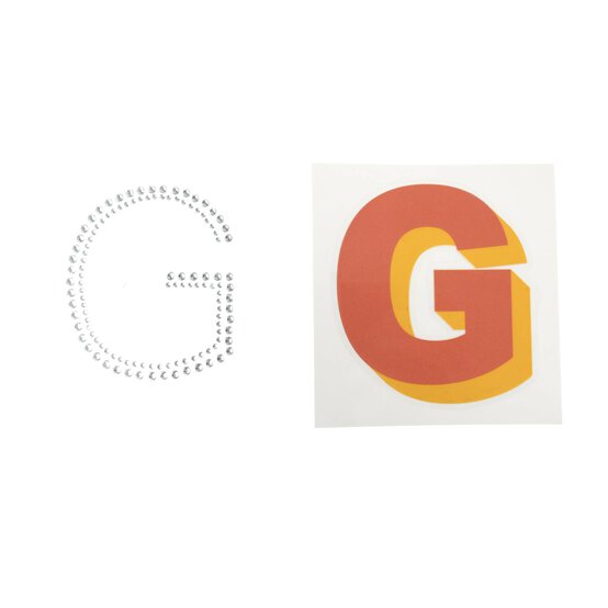 Cold Transfer and Bling Letter G Sticker Set image number 3