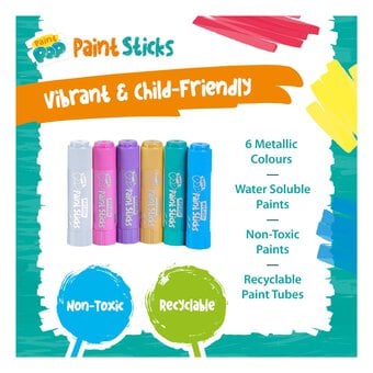 Metallic Paint Pop Paint Sticks 6 Pack