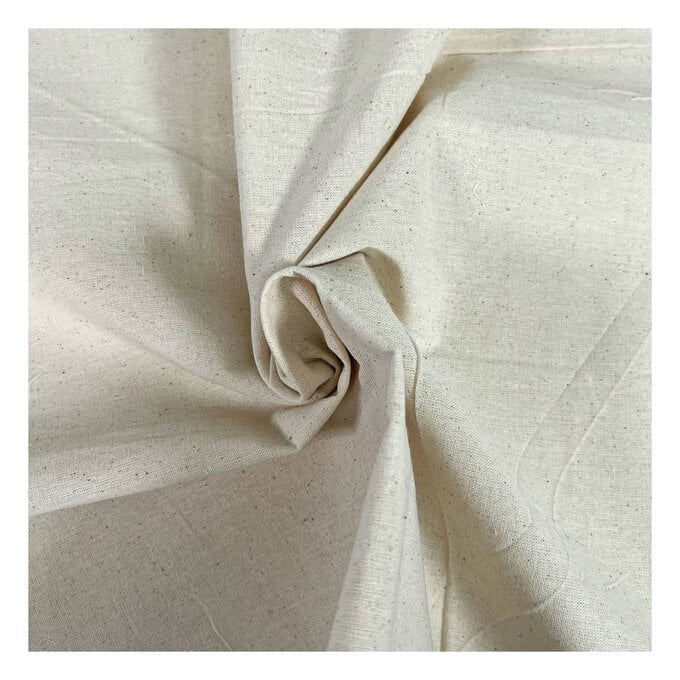 Beige Cotton Calico Fabric by the Metre image number 1