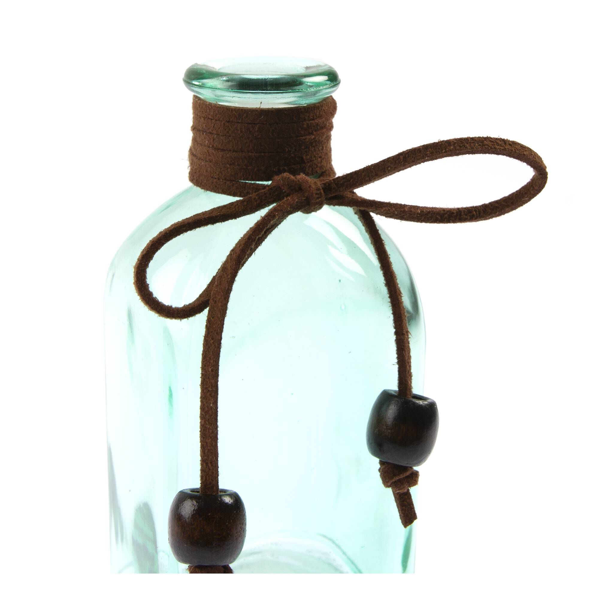 Square Green Glass Vase 11cm Hobbycraft