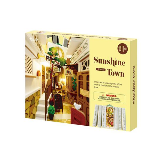 Rolife Sunshine Town DIY Book Nook image number 1