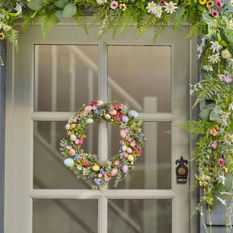 How to Make a Spring Egg Wreath