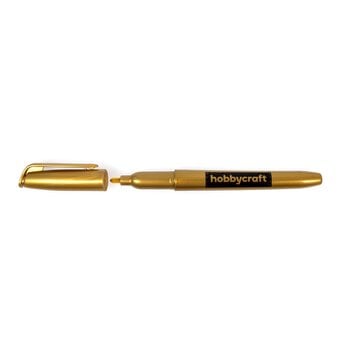 Gold Fine Permanent Markers 3 Pack image number 3