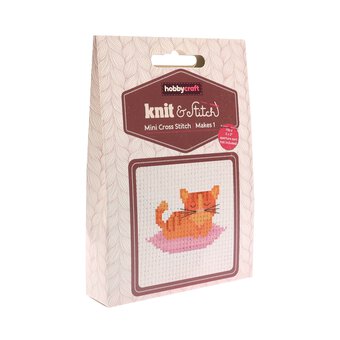 Mini Cute Cat Cross Stitch Kit