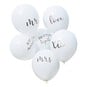 Ginger Ray White Wedding Balloon Bundle 6 Pack image number 1