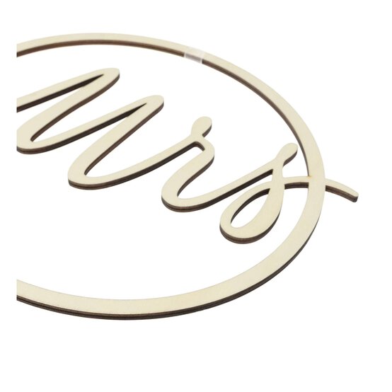 Wooden Mrs Chair Sign image number 3