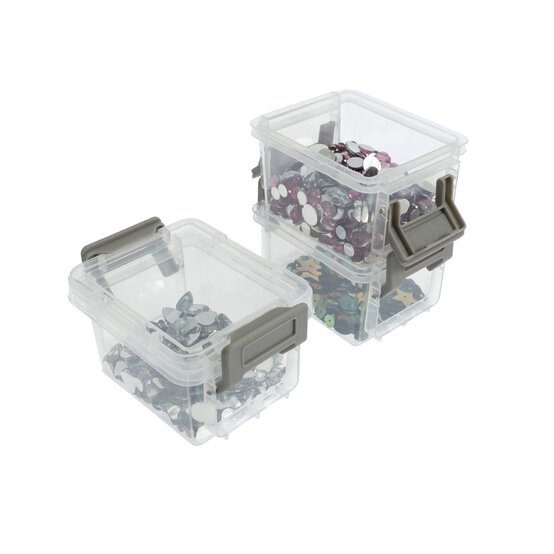 Clear Storage Box 0.15L 3 Pack image number 2