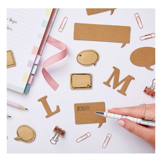 Papermania Speech Bubble Chipboard Stickers 30 Pack image number 3