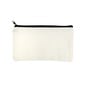 White Canvas Pouch 20cm x 11cm image number 1