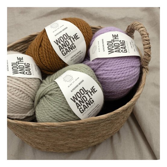 Wool and the Gang Lilac Punch Alpachino Merino 100g image number 5